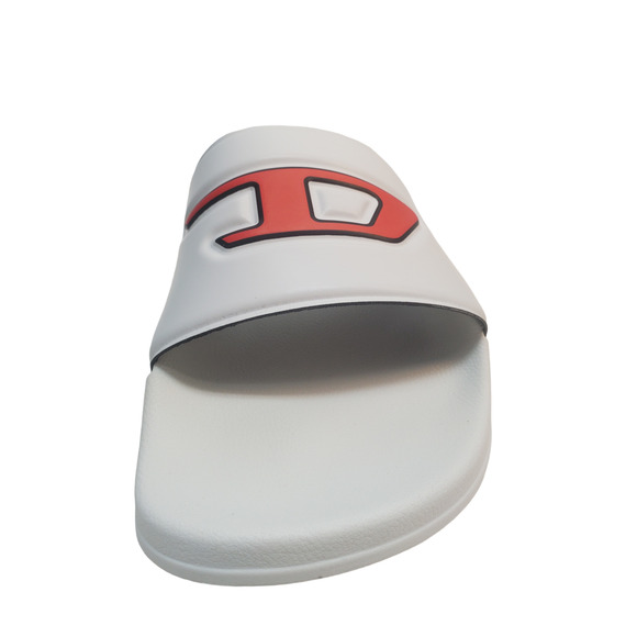 Diesel Mens  Shoes SA-Mayemi D Slip On Comfort Slide Sandals White Red - Picture 2 of 7